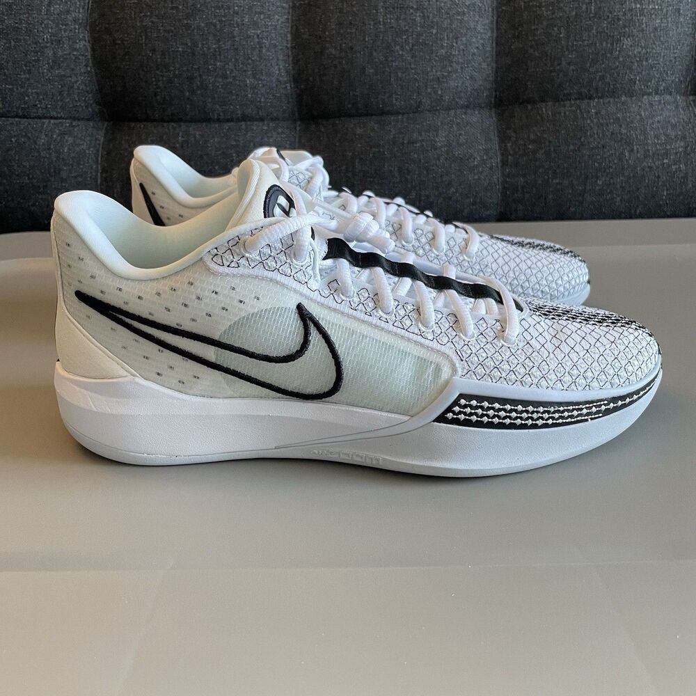 Nike Sabrina 1 Basketball Shoes Womens Sz 11.5 Mens Sz 10 White Black FQ3381-103